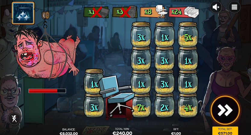 Office party shady lady slot