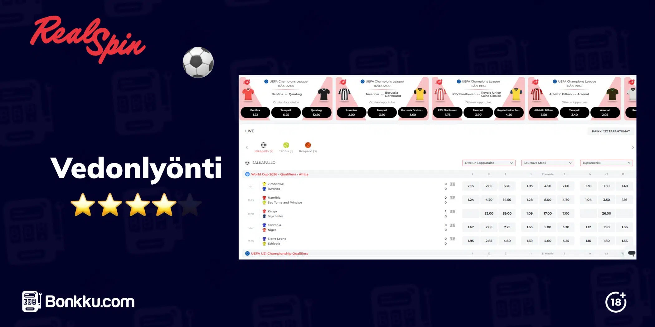 realspin casino vedonlyönti