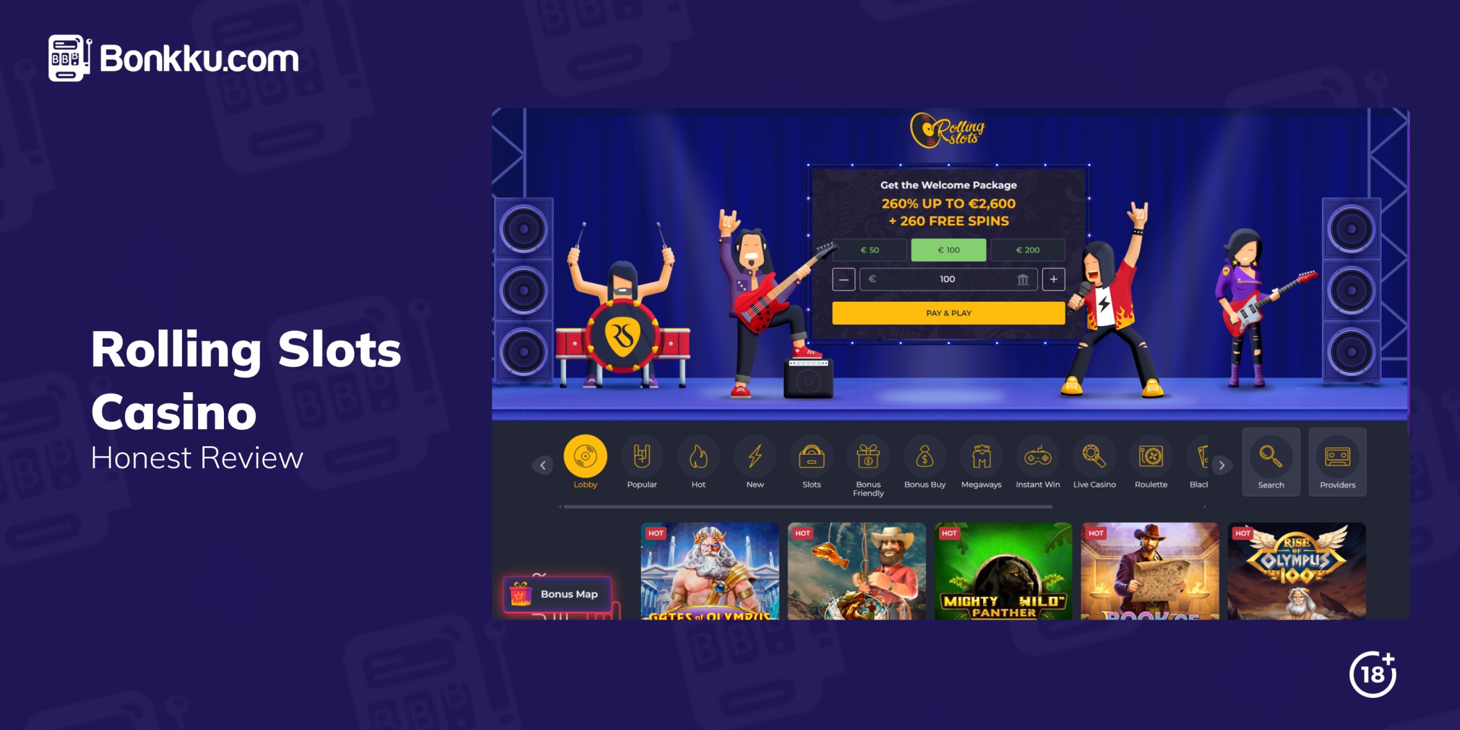 rolling slots casino review