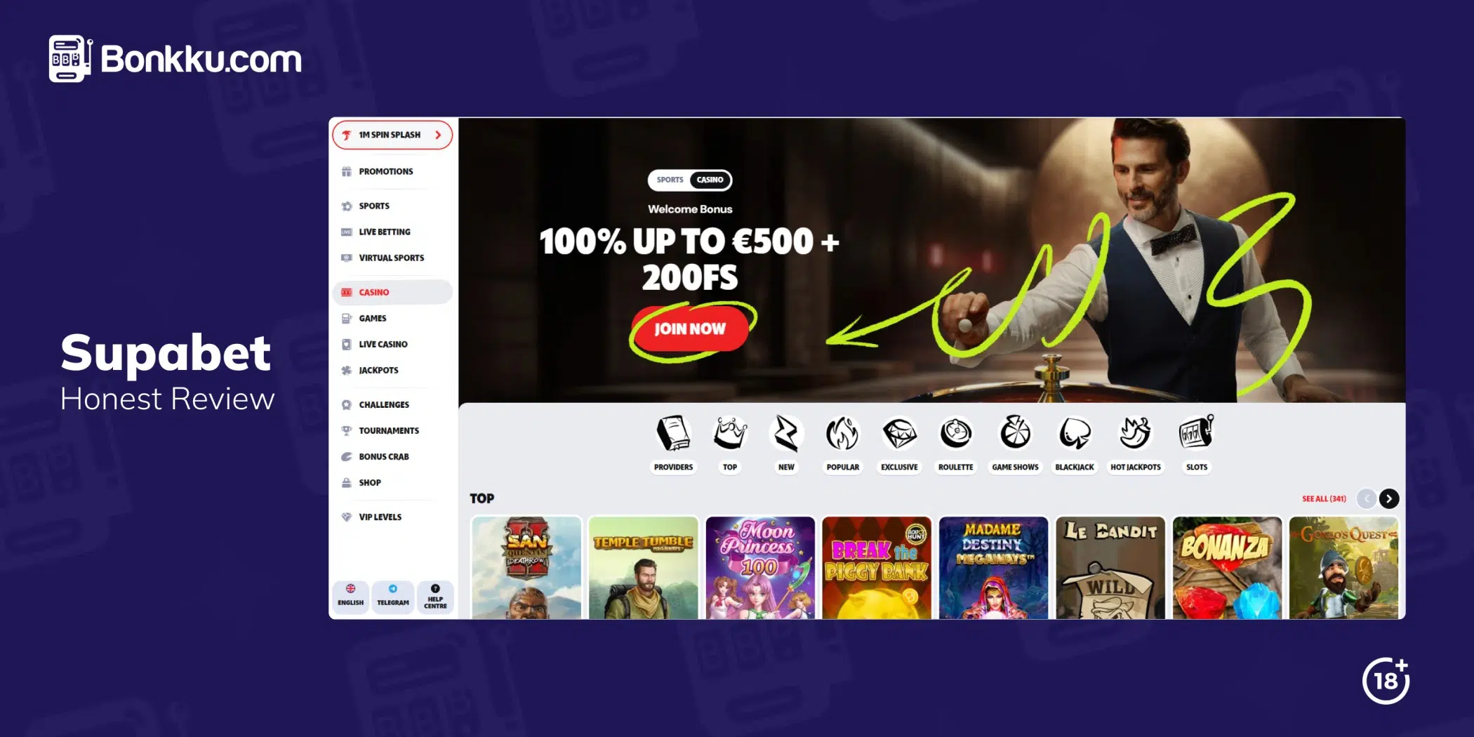 supabet casino review