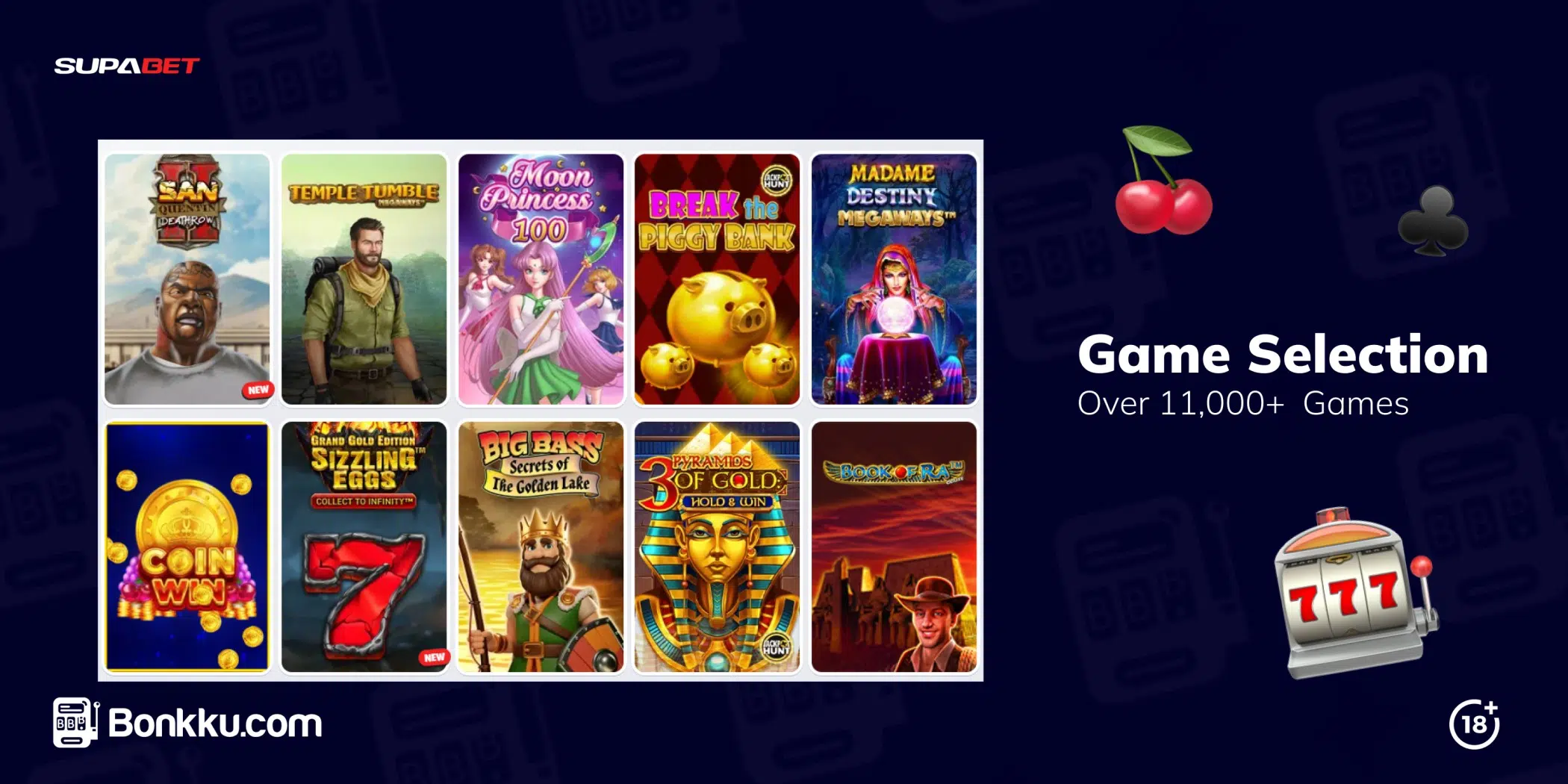 supabet game selection