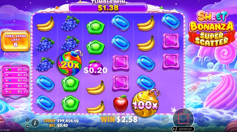 sweet bonanza super scatter bonus
