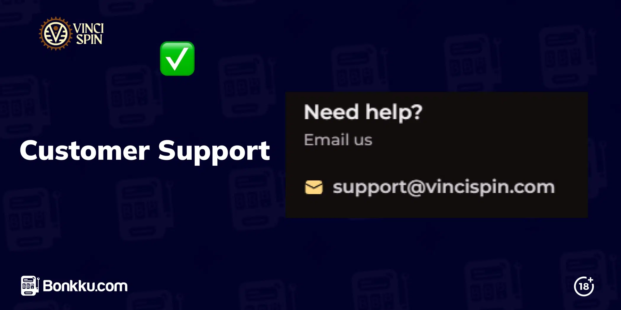 vinci spin customer support