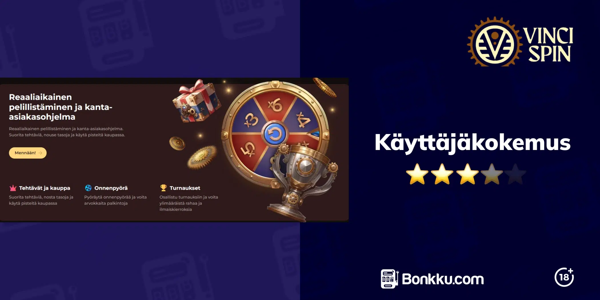 vincispin käyttäjäkokemus