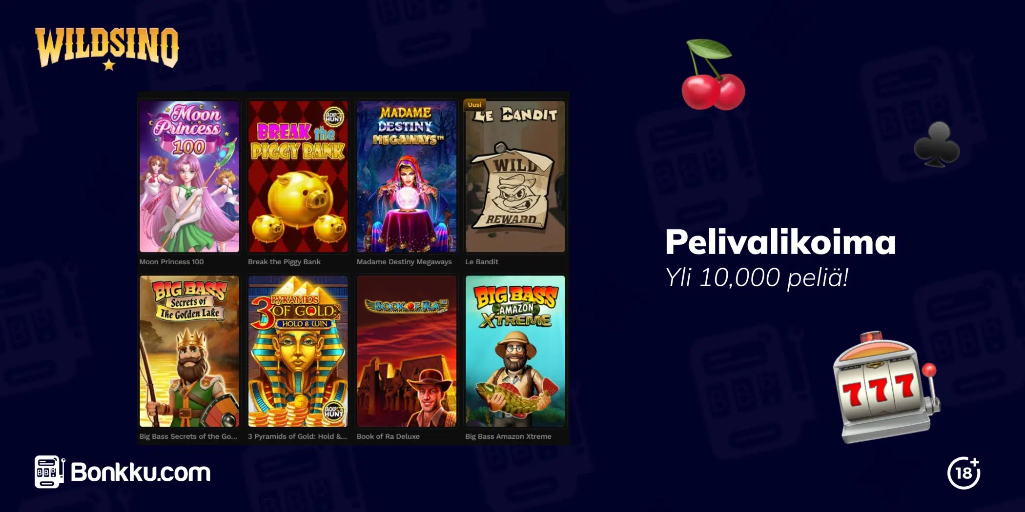 wildsino pelivalikoima