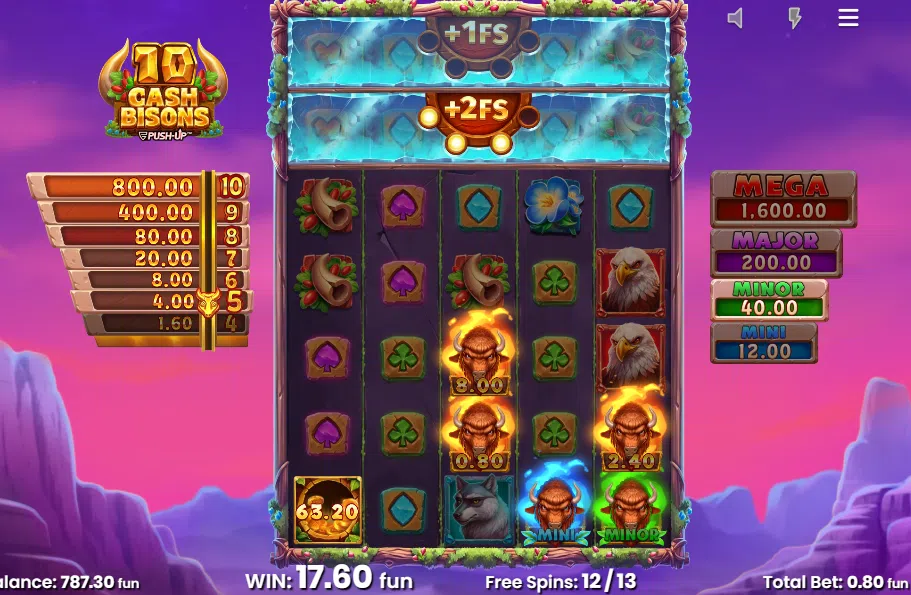 10 cash bisons bonus