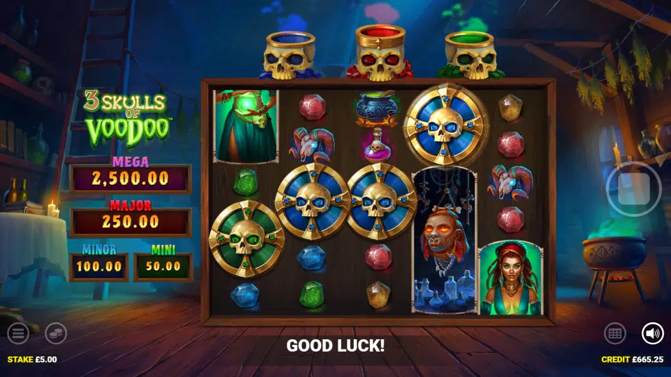 3 skulls of voodoo bonus