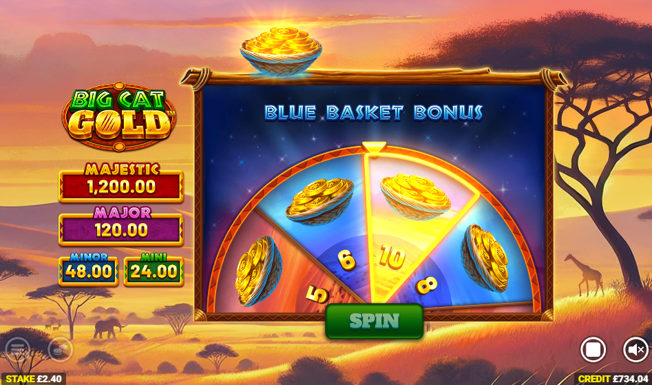 big cat gold bonus