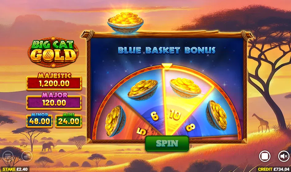 big cat gold bonus