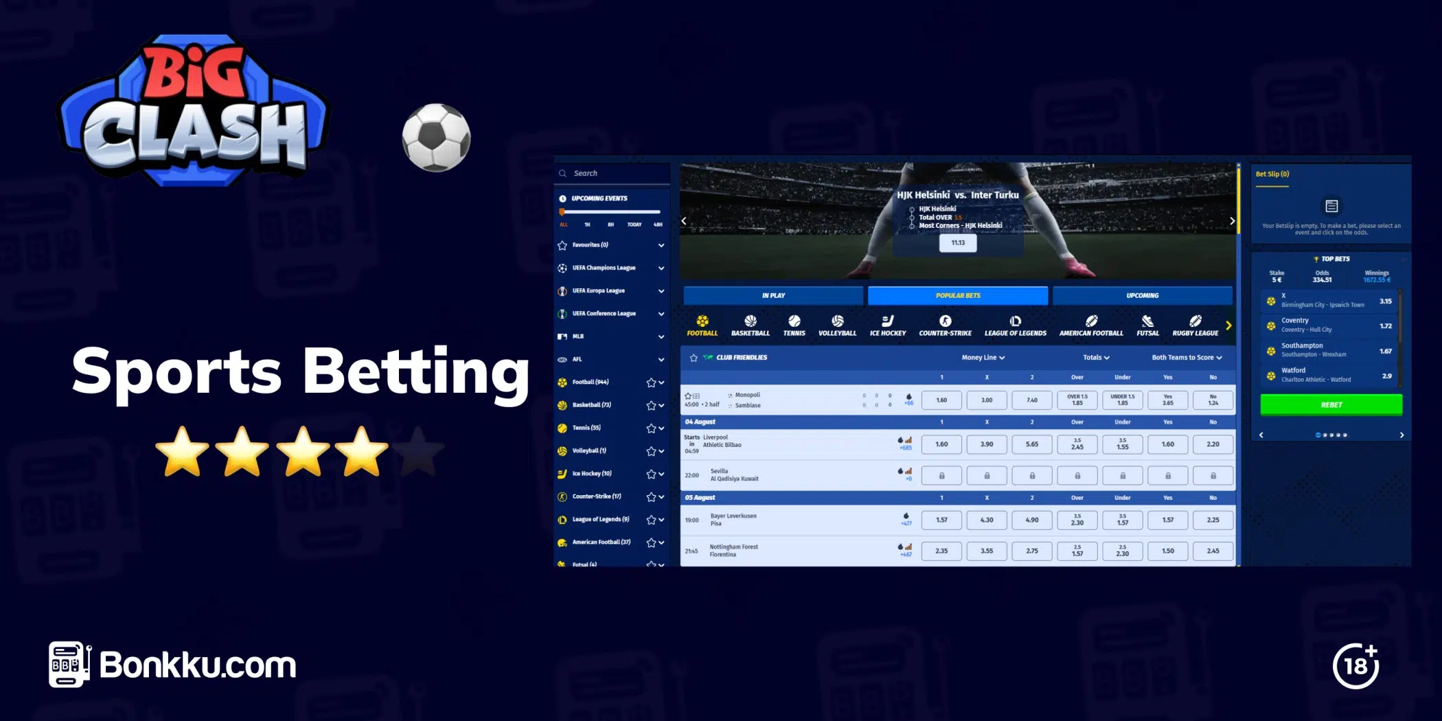 big clash casino sports betting
