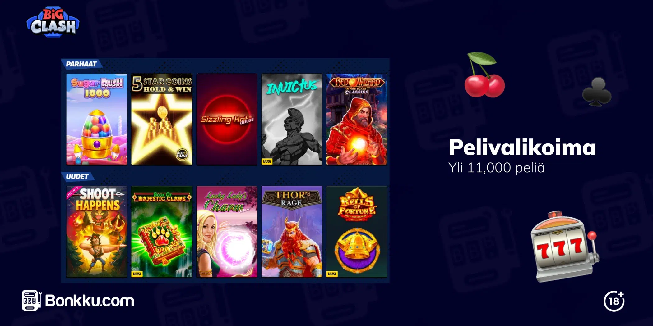 big clash pelivalikoima