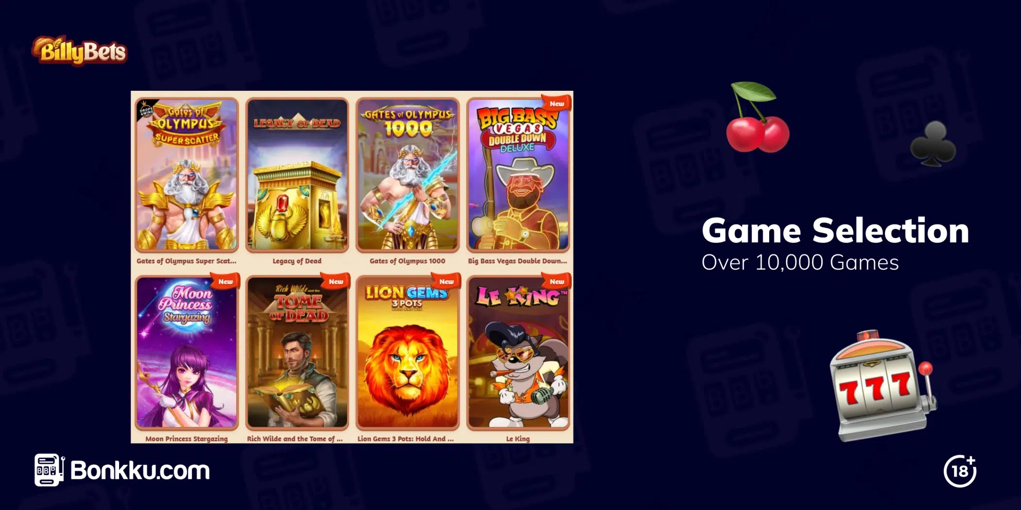 billy bets game selection