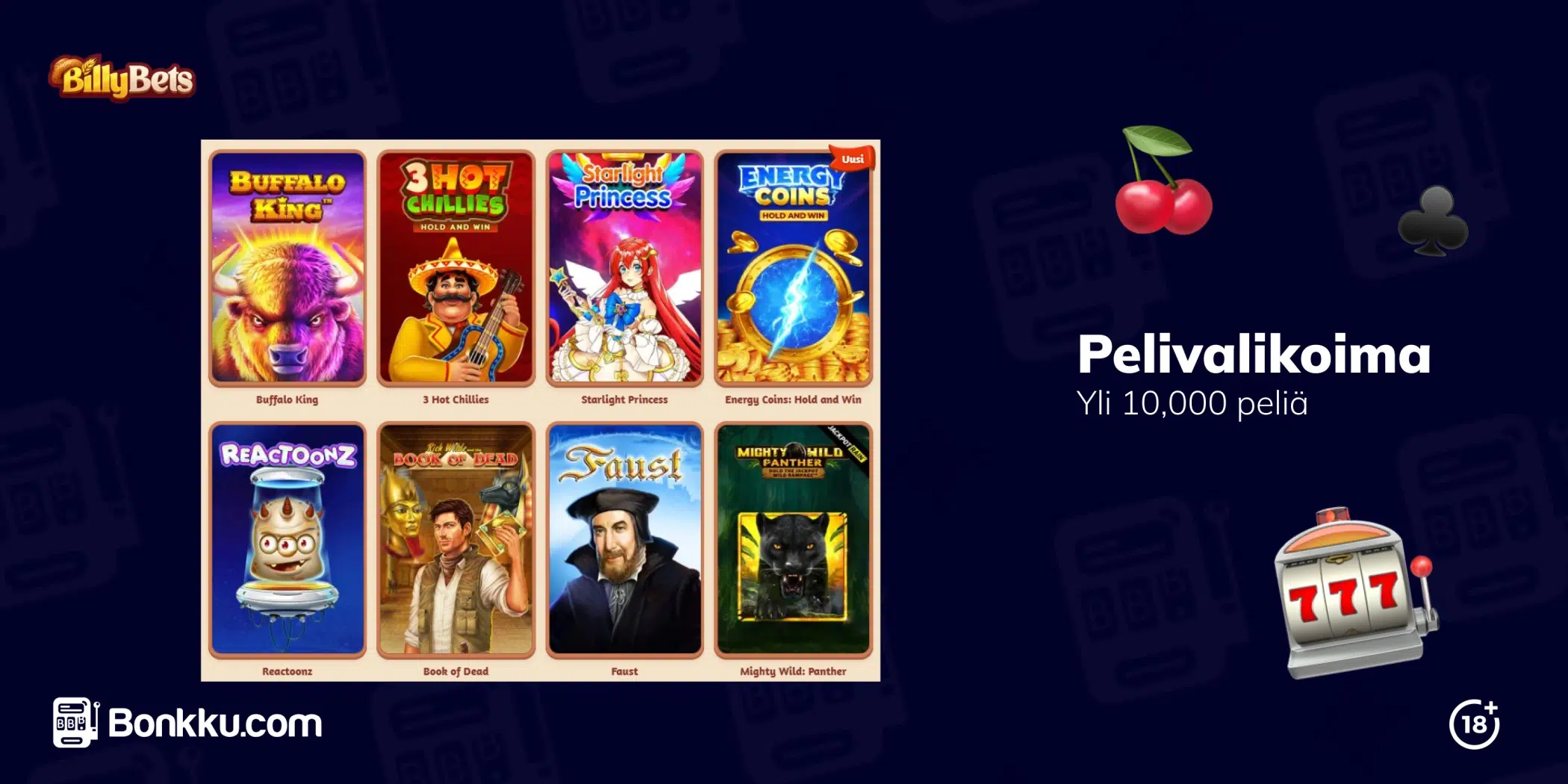 billy bets pelivalikoima
