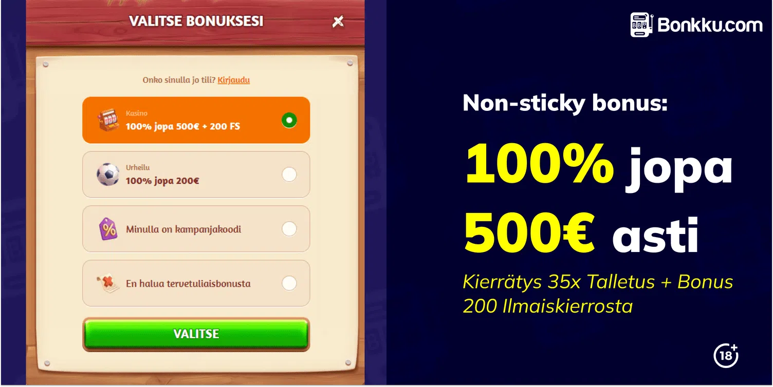billy bets tervetuliaisbonus