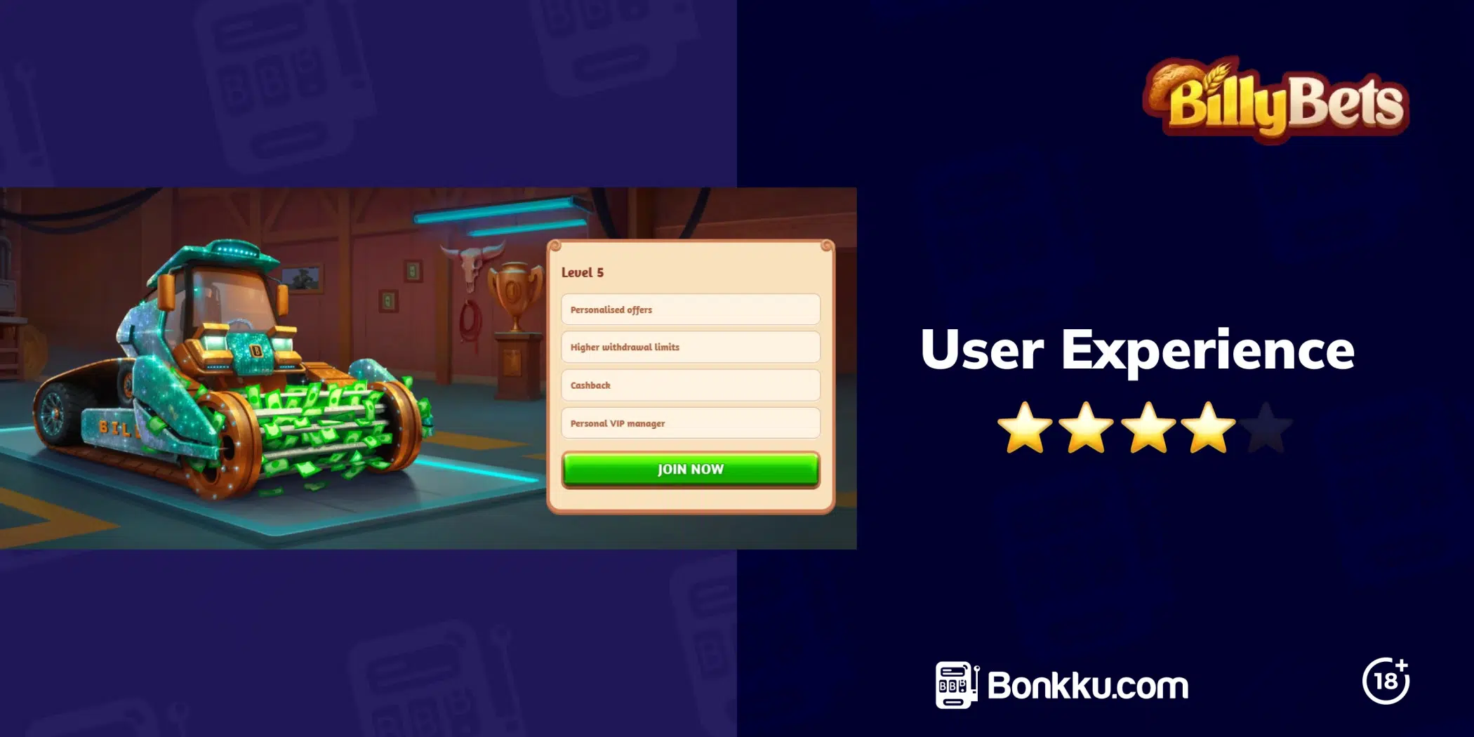 billy bets user experience