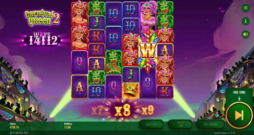 carnival queen 2 bonus