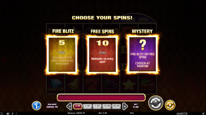 fire joker blitz bonus