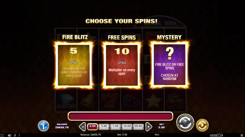 fire joker blitz bonus