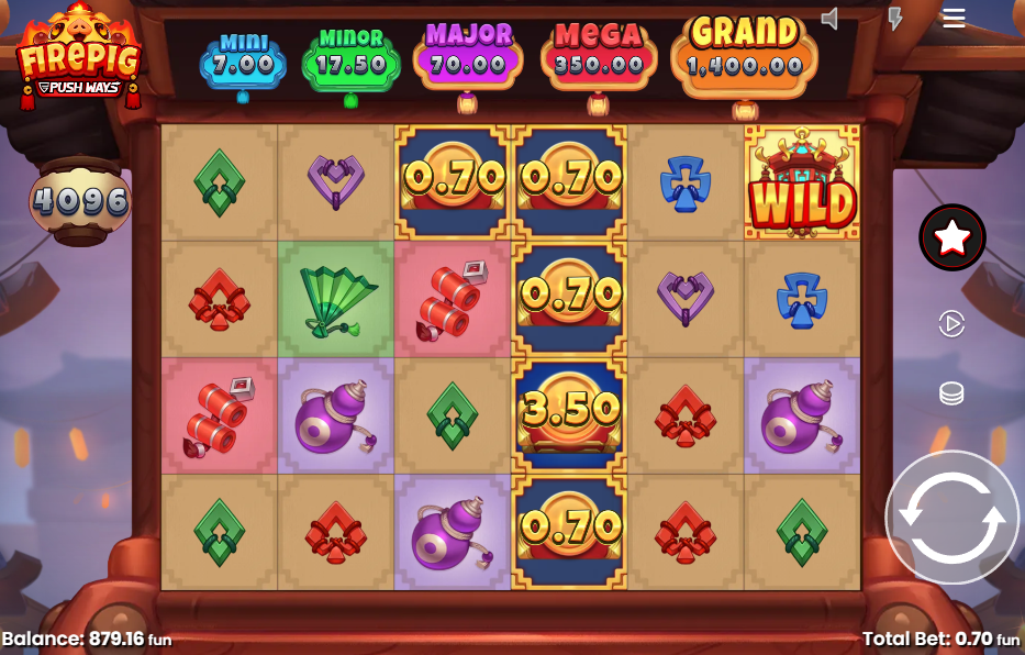 fire pig push ways slot