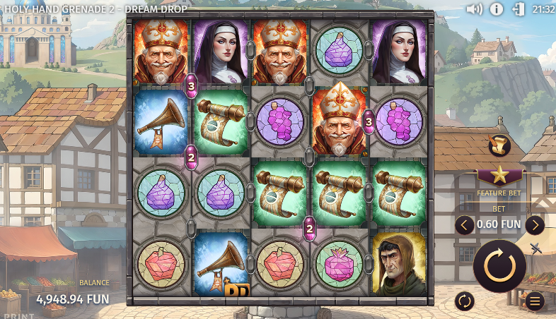 holy hand grenade 2 dream drop slot