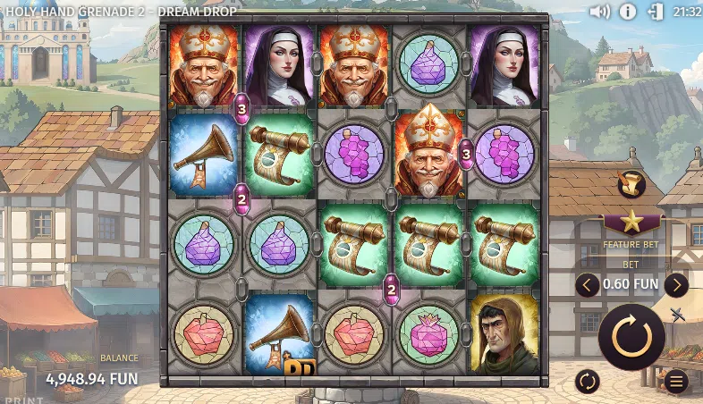 holy hand grenade 2 dream drop slot