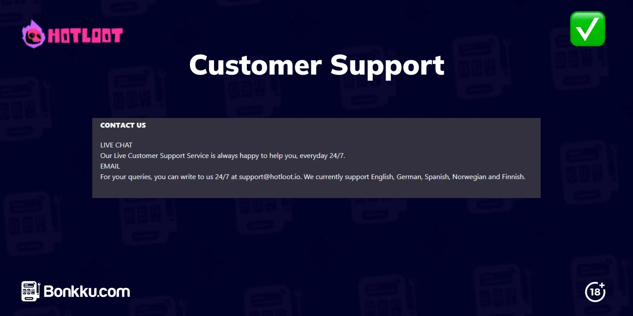 hotloot customer support