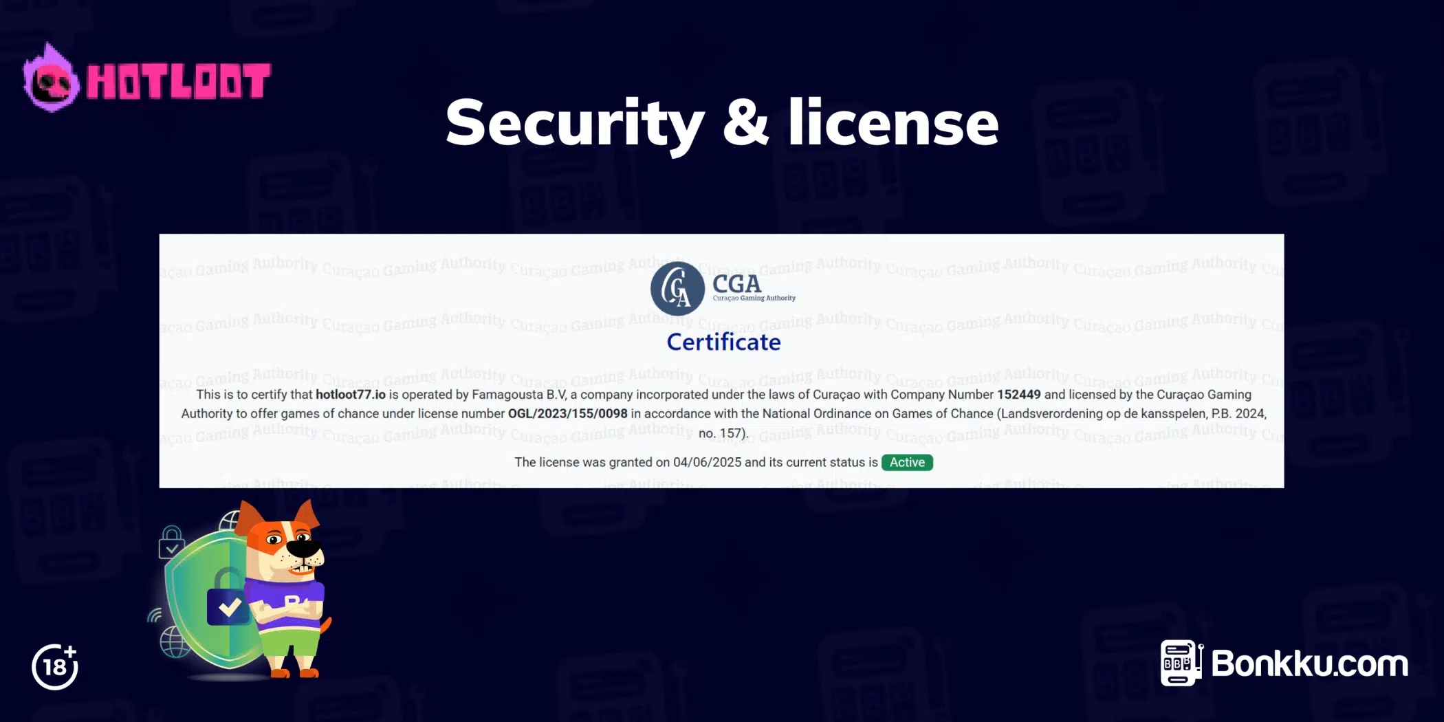hotloot security & license