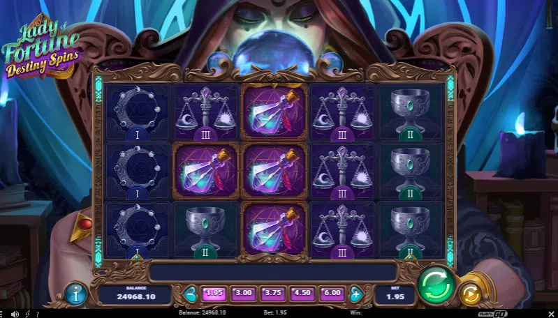 lady of fortune destiny spins slot