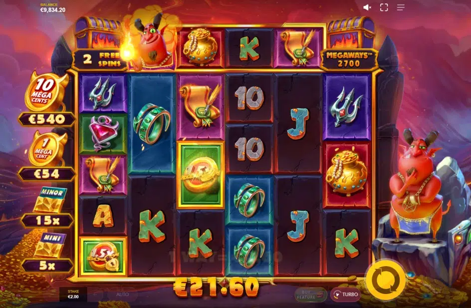 play with the devil megaways bonus