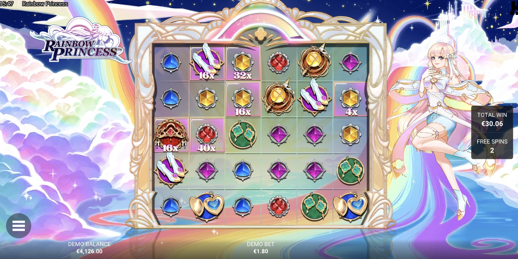 rainbow princess bonus
