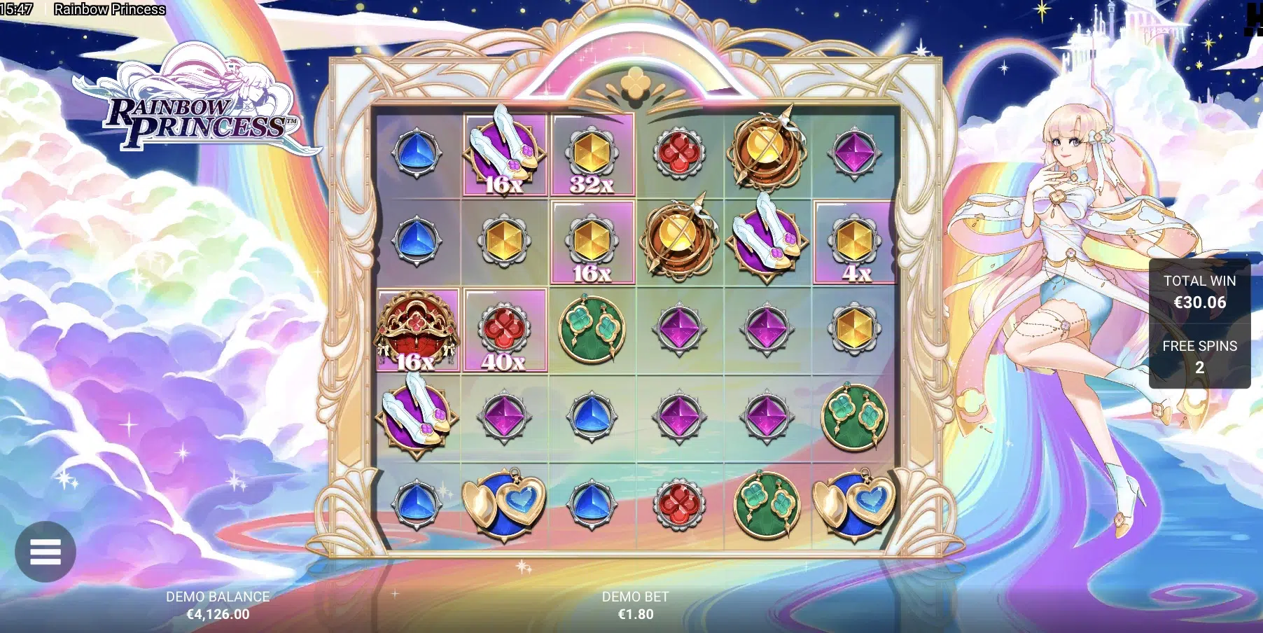 rainbow princess bonus