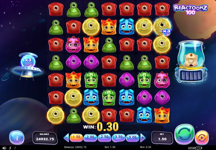 reactoonz 100 slot