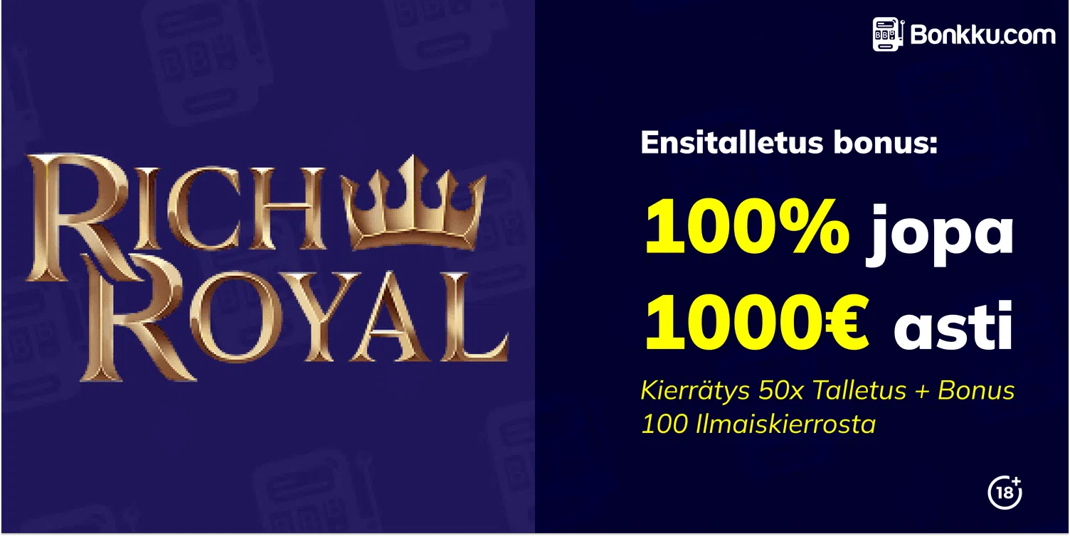 rich royal casino tervetuliaisbonus