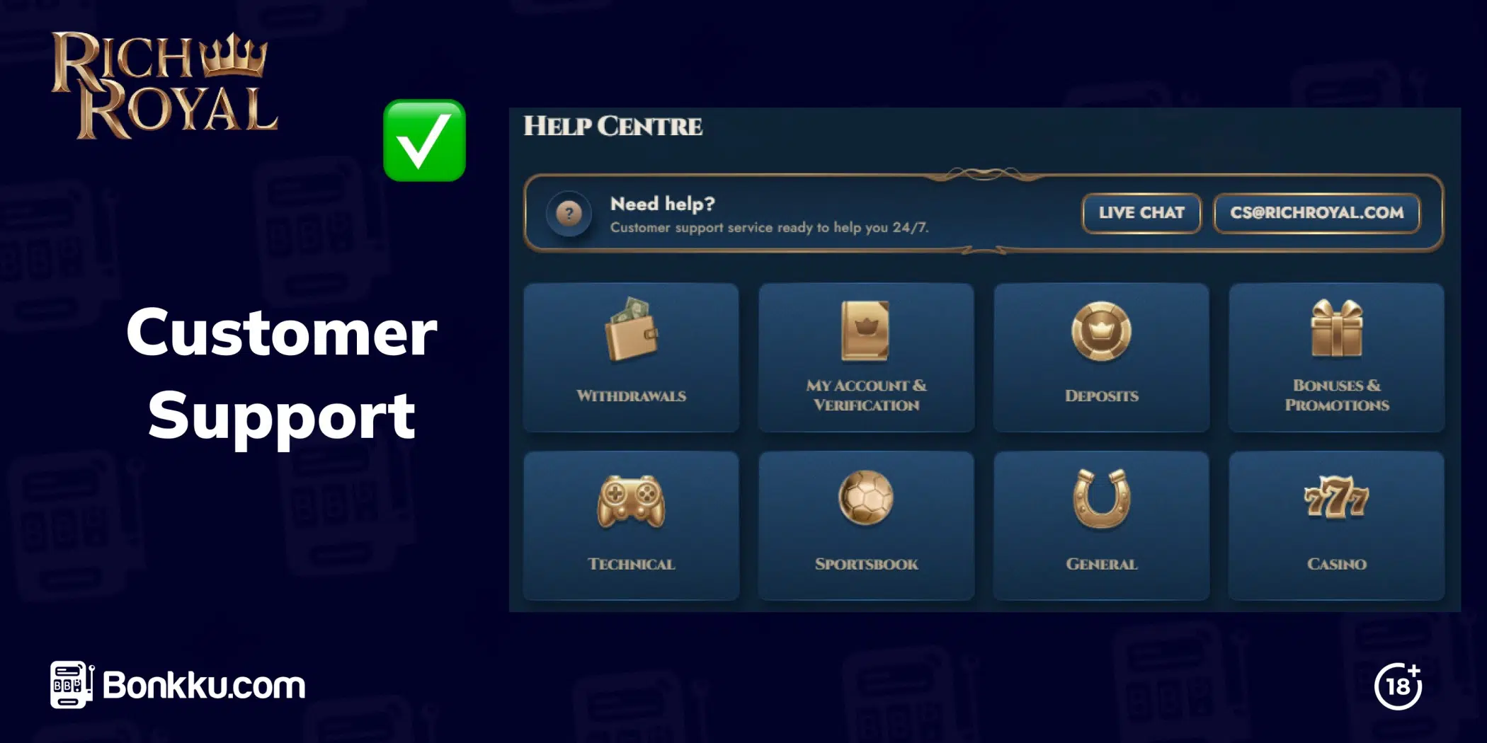 rich royal customer support