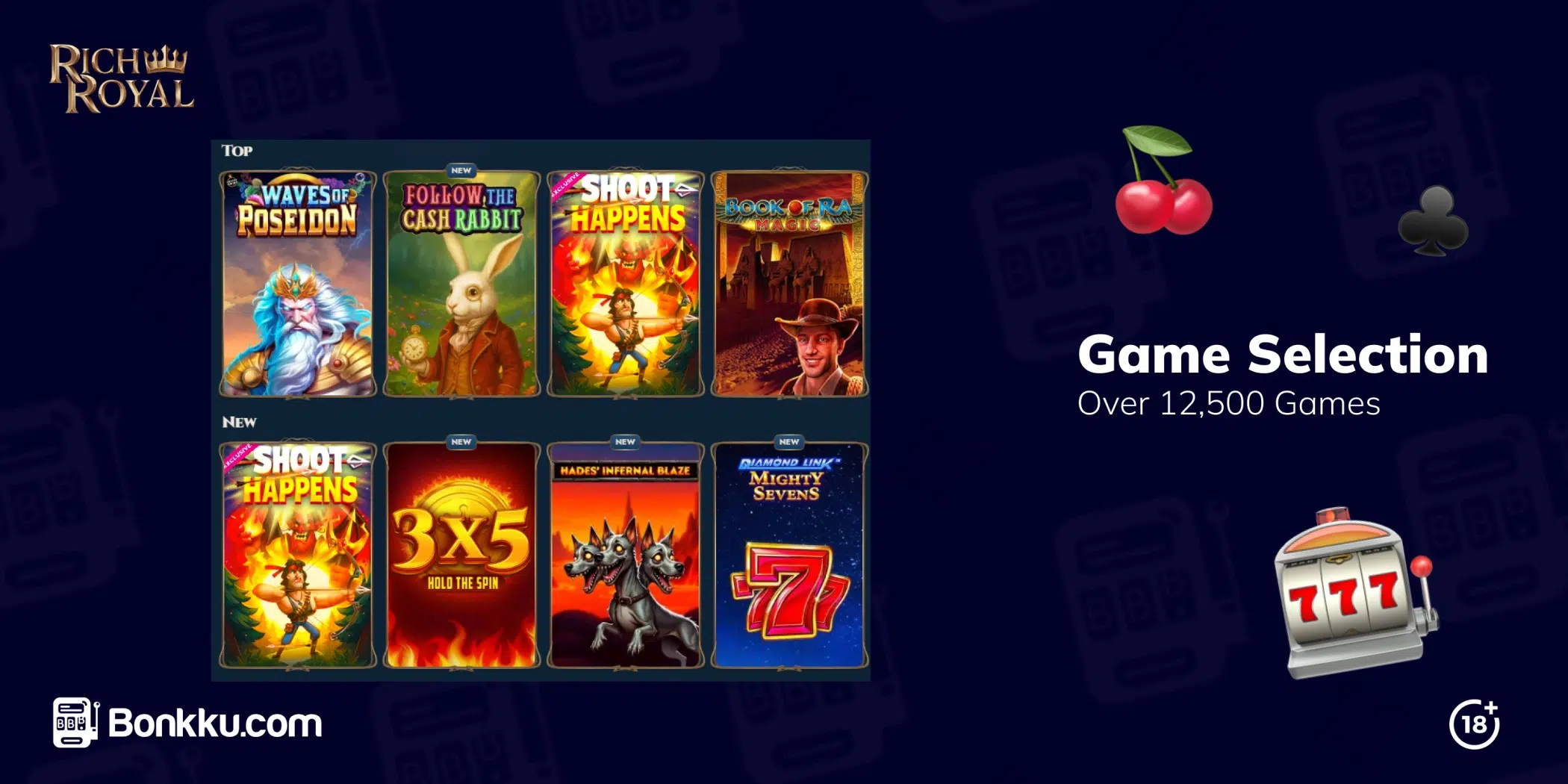 rich royal game selection