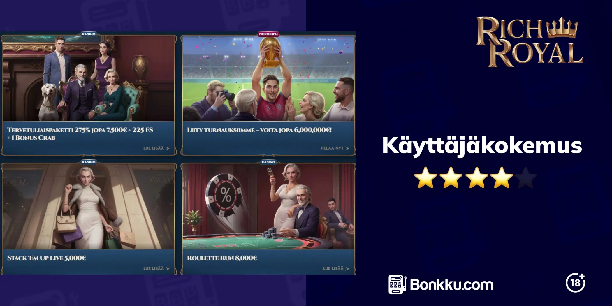 rich royal käyttäjäkokemus