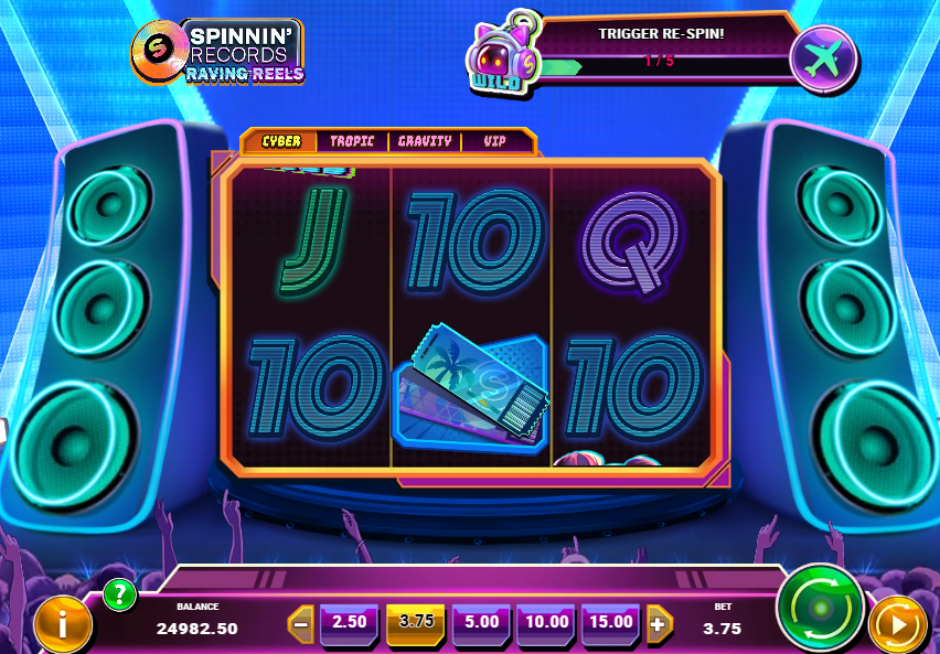 spinnin records raving reels slot