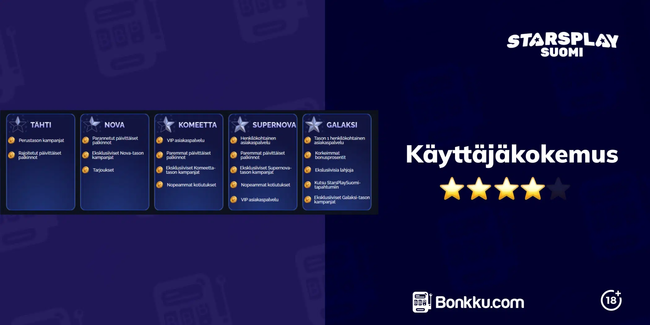 starsplay suomi käyttäjäkokemus