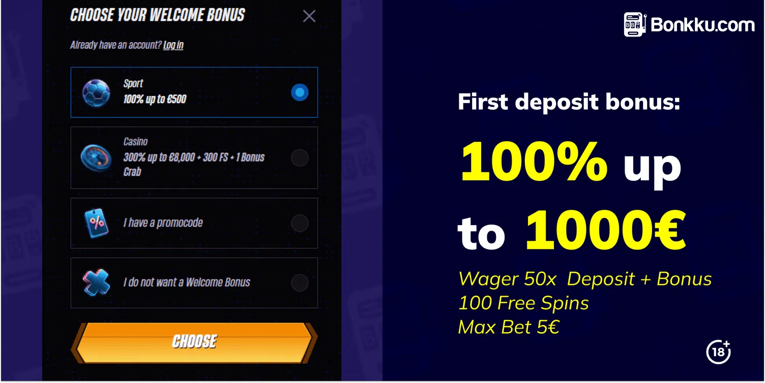winrolla casino welcome bonus