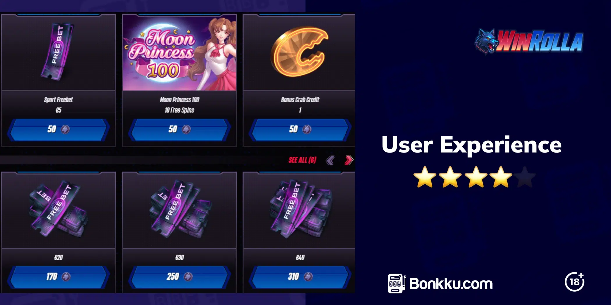 winrolla user experience