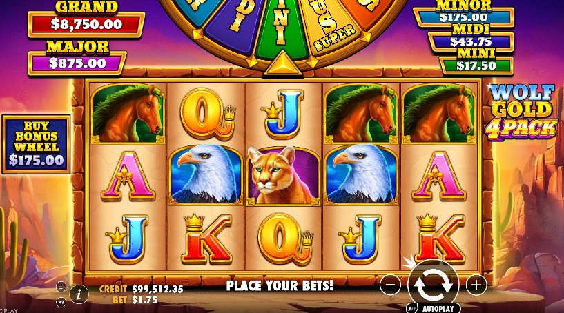 wolf gold 4 pack slot
