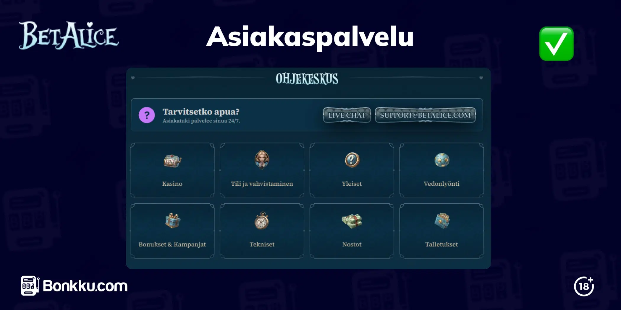 betalice asiakaspalvelu
