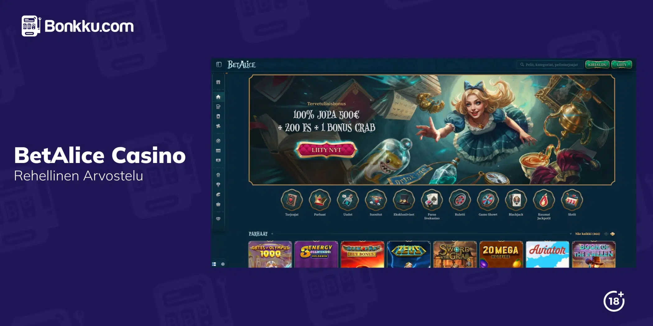 betalice casino arvostelu