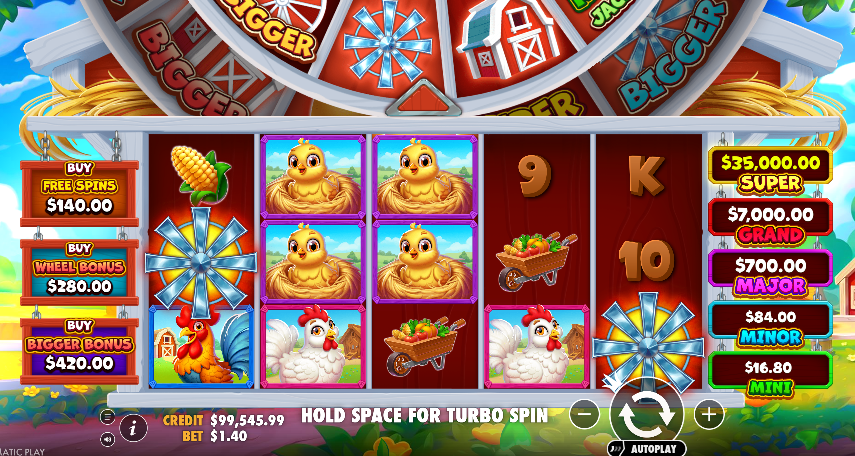bigger barn house bonanza slot