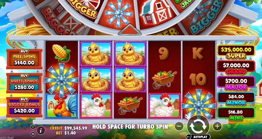 bigger barn house bonanza slot