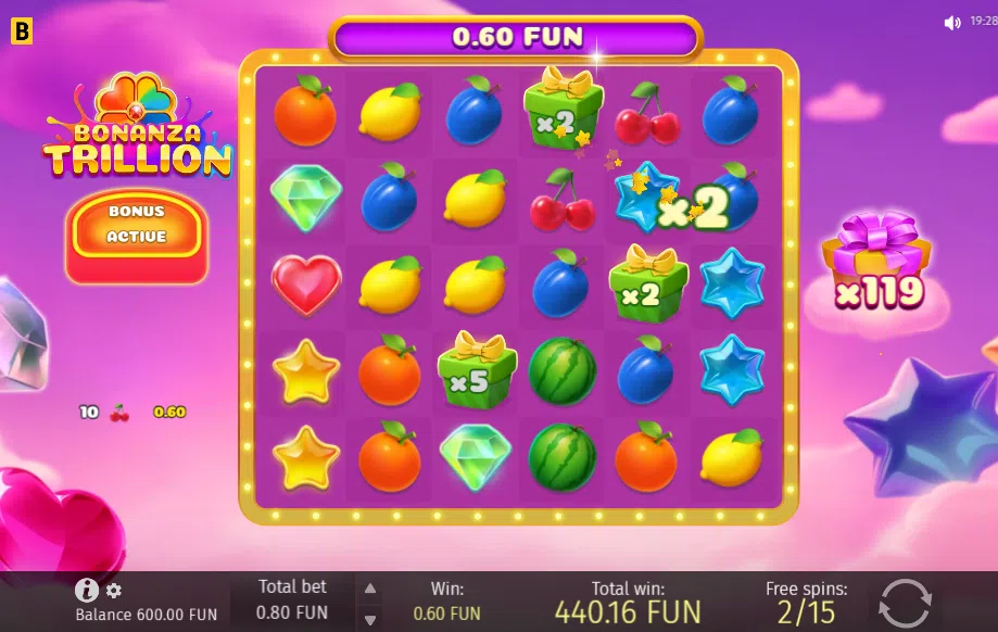 bonanza trillion bonus