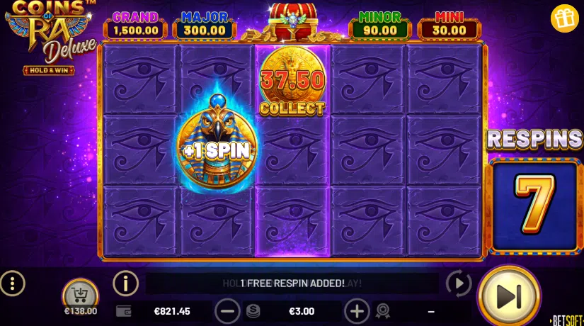 coins of ra deluxe bonus