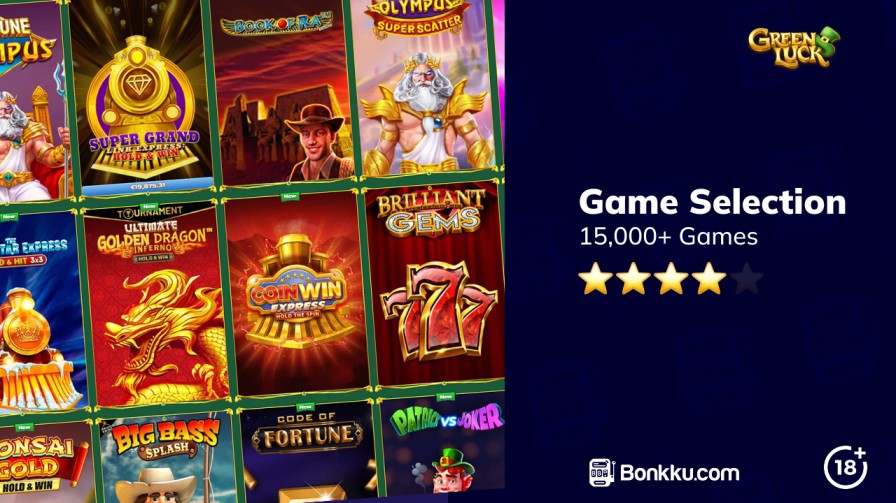 game selection at greenluck casino