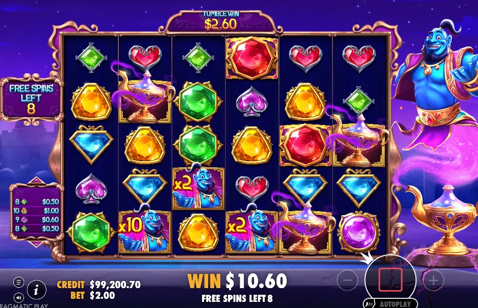 genies gem bonanza bonus