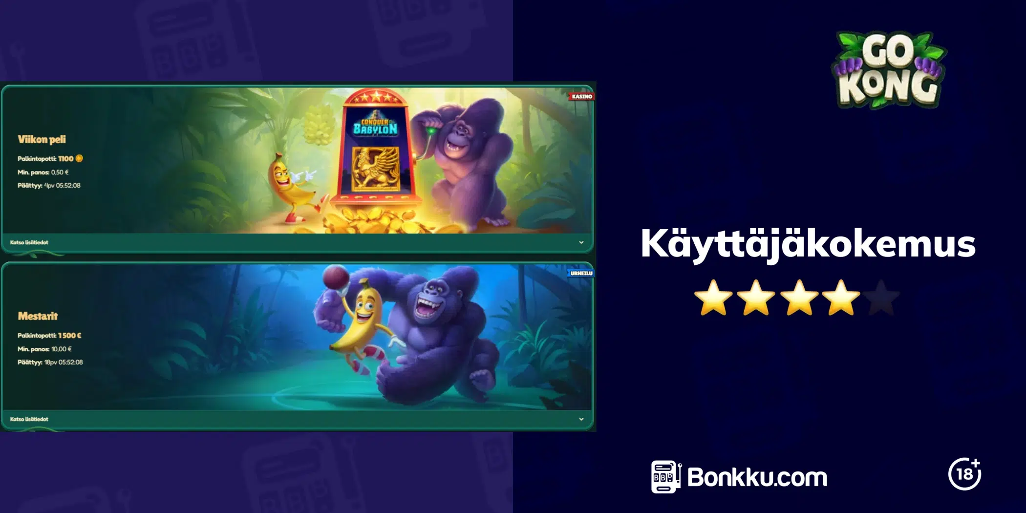 gokong käyttäjäkokemus